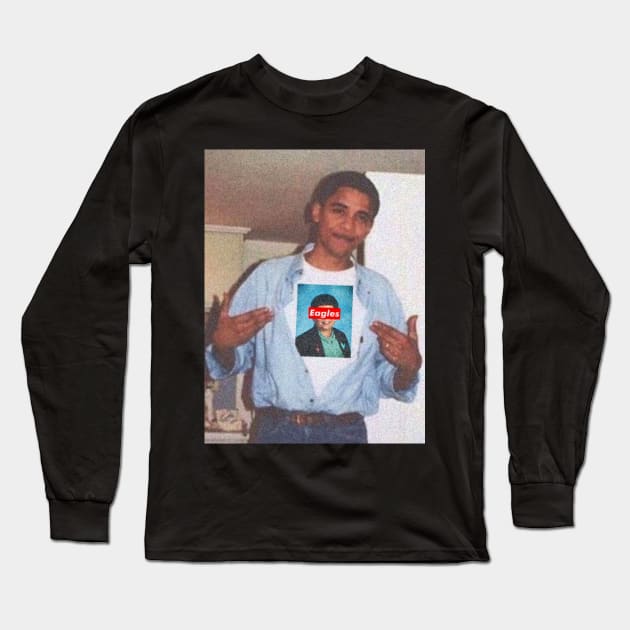 Obama Long Sleeve T-Shirt by VersaceVasallo